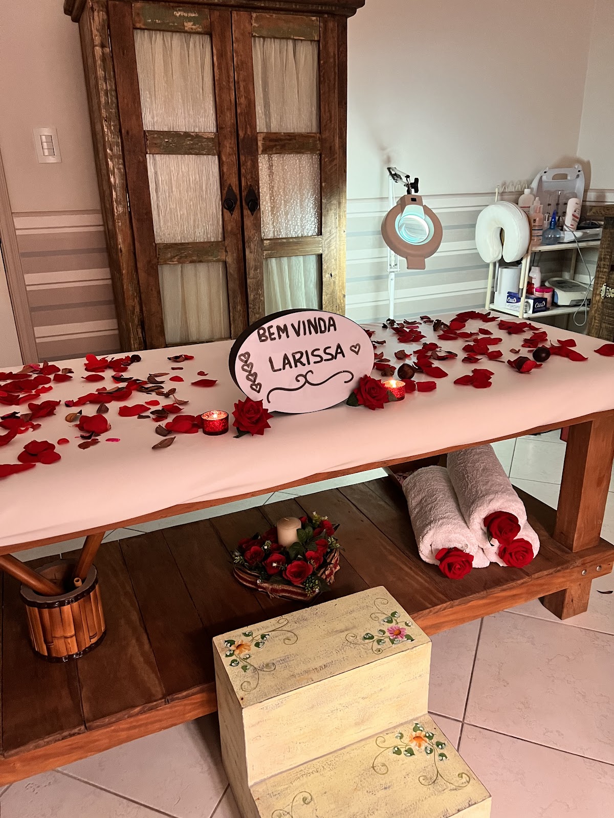 Sala de tratamento decorada no Espaço Estar Zen